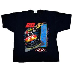 Vintage Ernie‎ Irvin #28 Shirt 2XL Yates Nascar RYR Racing 1996 Y2K 90s Street